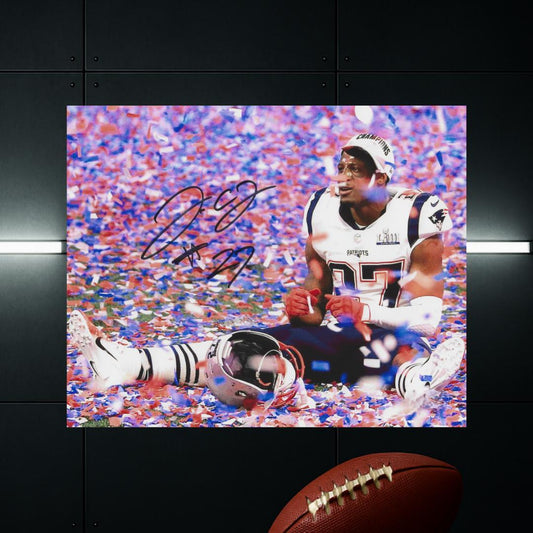 J.C. Jackson New England Patriots Signed Photo Print Autograph Wall Art