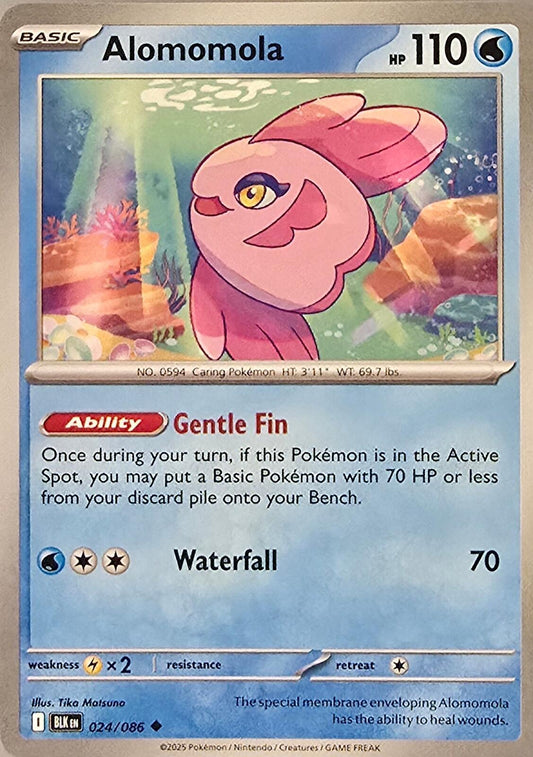 Alomomola card from the Scarlet & Violet: Black Bolt