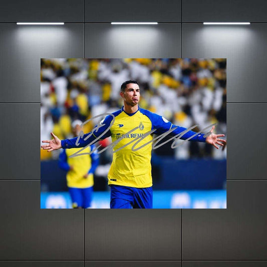 Cristiano Ronaldo Al Nassr FC Signed Photo Print Autograph Wall Art