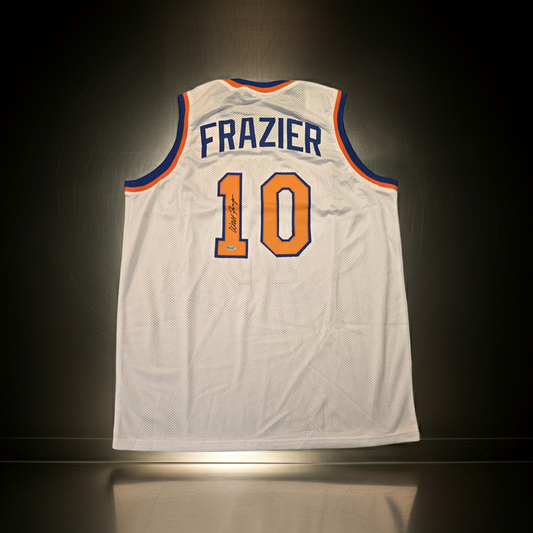 WALT FRAZIER SIGNED NEW YORK KNICKS #10 JERSEY WITH COA