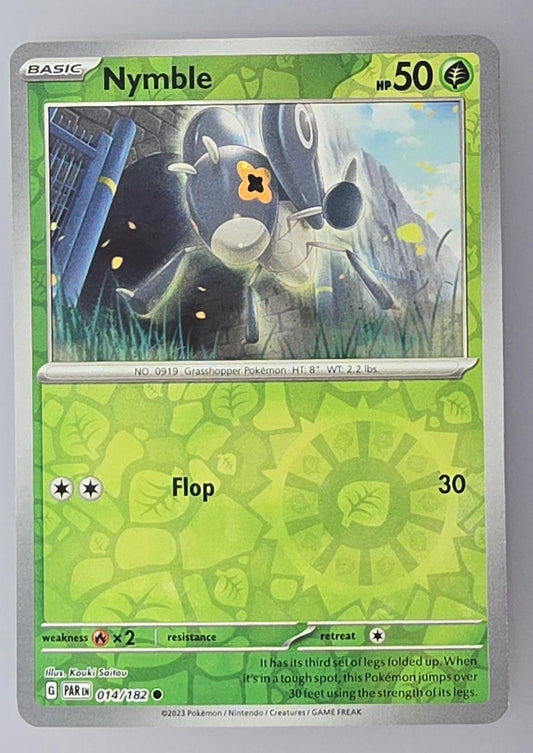 Nymble trading card from the Pokémon TCG: Scarlet & Violet