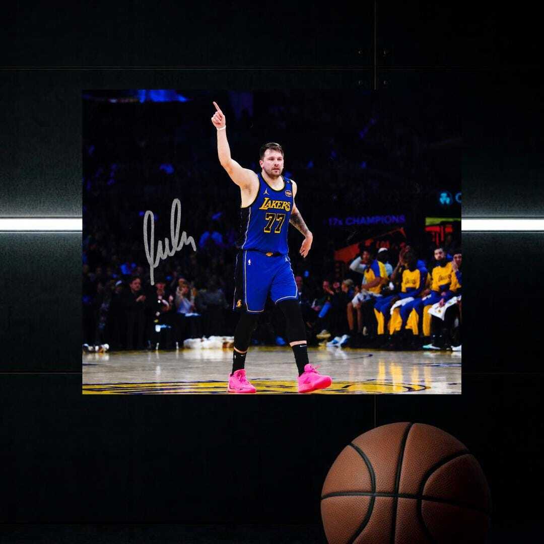 Luka Doncic Los Angeles Lakers Signed 8X10 Photo Print Autograph Wall Art