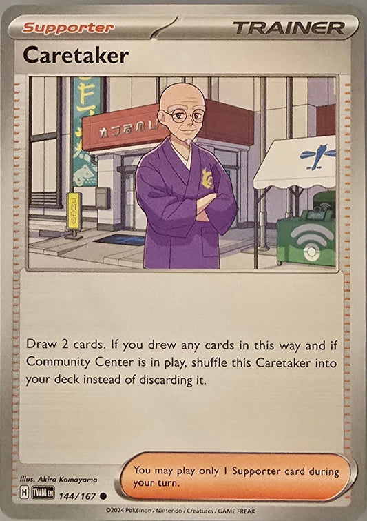 Caretaker Supporter card Pokémon Twilight Masquerade
