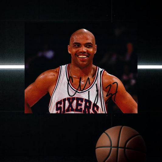 Charles Barkley Philadelphia 76ers Signed Photo Print Autograph Wall Art