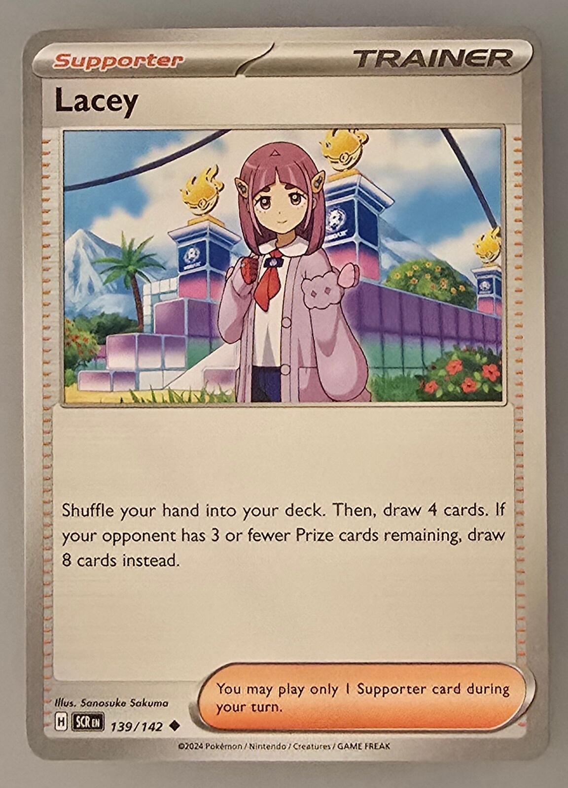 Lacey trainer card from Stellar Crown