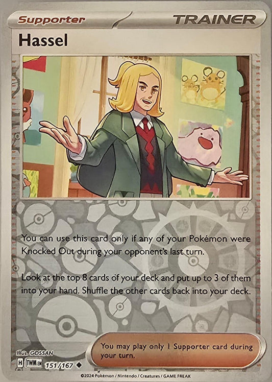 Hassel Supporter card (#151/167) Pokémon Twilight Masquerade