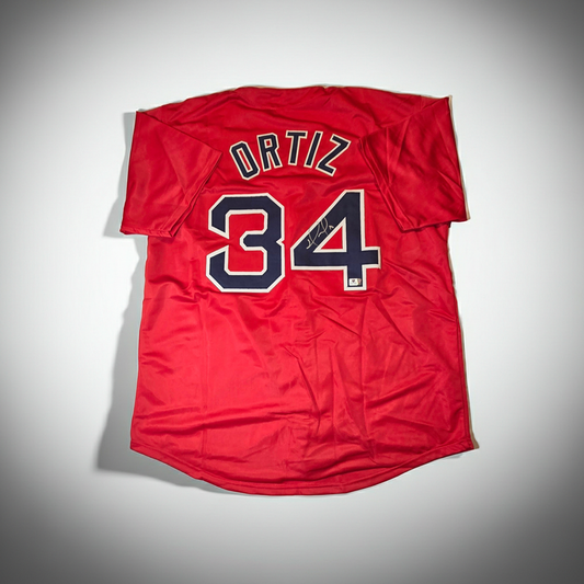David Ortiz Boston Red Sox Autographed Custom Baseball Jersey With COA