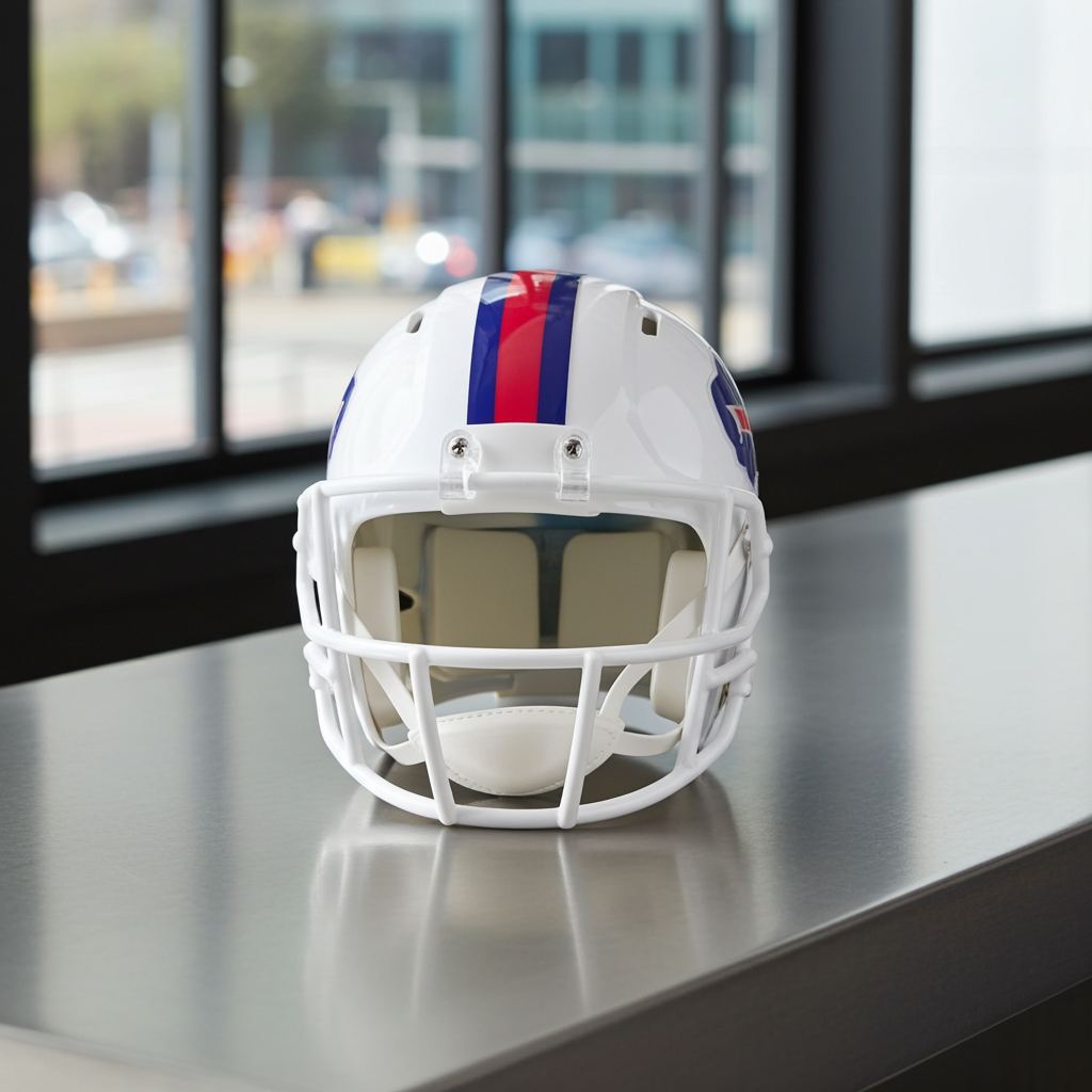 Amari Cooper Buffalo Bills Autographed Riddell Mini-Helmet coa