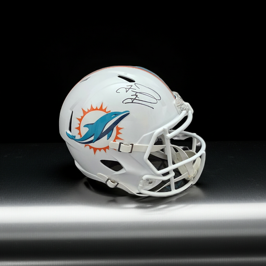 Tua Tagovailoa of the Miami Dolphins autographed full size Replica football helmet Fanatics COA