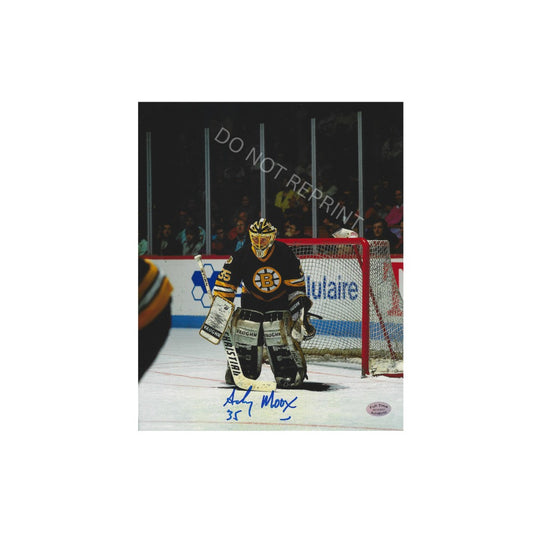 Andy Moog Boston Bruins Autographed 8x10 Photo Reprint - Fan Freaks