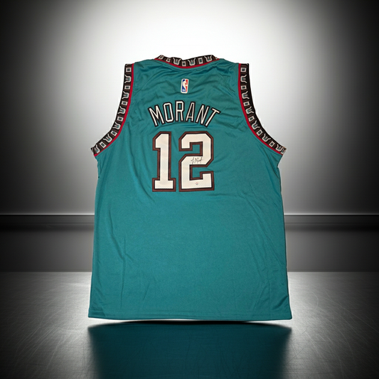 Ja Morant of the Memphis Grizzlies signed basketball jersey PAAS COA (XL)