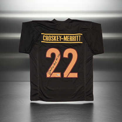 Jacory Croskey-Merritt Washington Commanders autographed football jersey with Beckett hologram