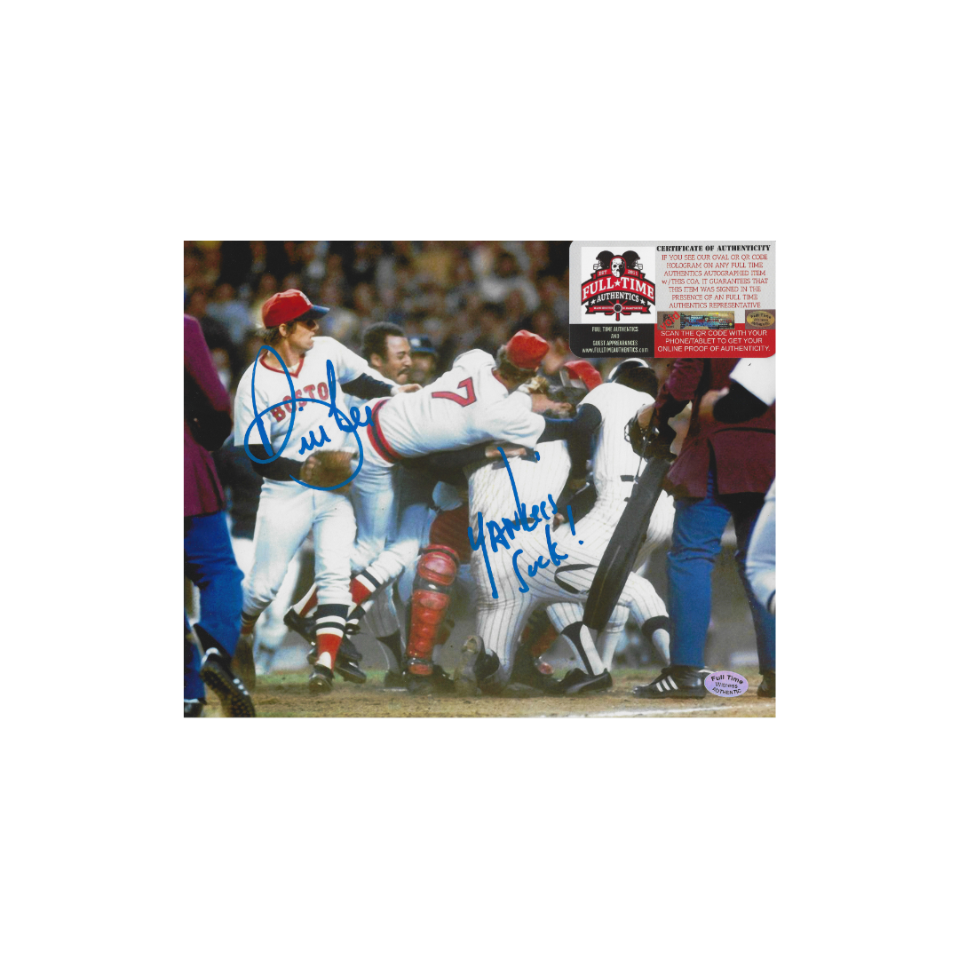 Bill Lee Boston Red Sox Autographed & Ins 8x10 Photo coa - Fan Freaks