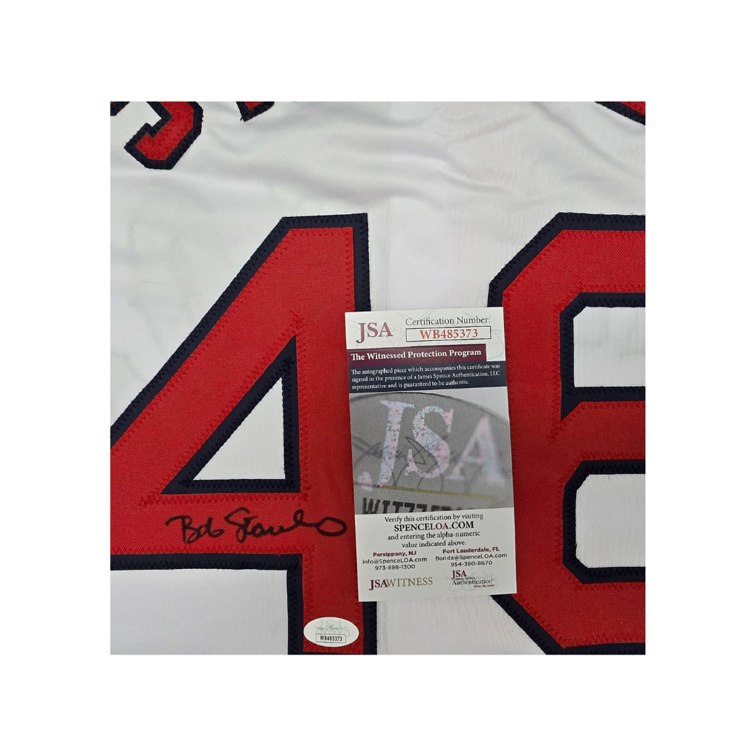 Bob Stanley Boston Red Sox Autographed Custom Baseball Style Jersey With COA - Fan Freaks