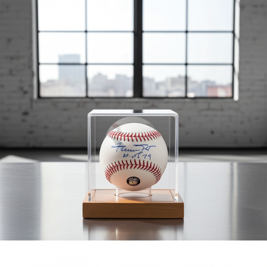 Willie Mays of the SF Giants signed HOF 79 ROMLB baseball Say Hey Authenticated HOLOGRAM