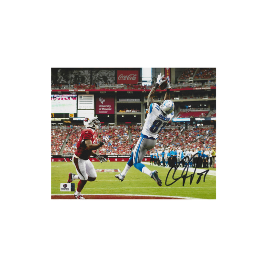 Calvin Johnson Detroit Lions Autographed 8x10 Photo coa - Fan Freaks