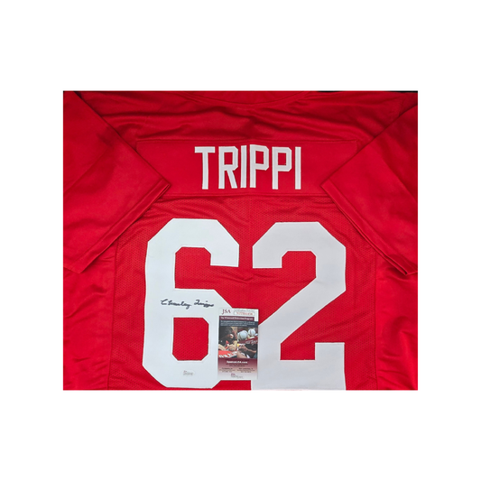 Charley Trippi Chicago Cardinals Autographed & Inscribed Custom Football Jersey - Fan Freaks