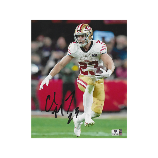 Christian McCaffery San Francisco 49ers Autographed 8x10 Photo With COA - Fan Freaks