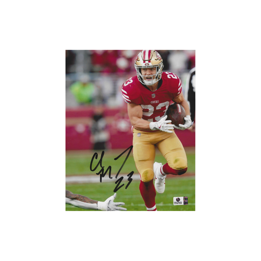 Christian McCaffery San Francisco 49ers Autographed 8x10 Photo With COA - Fan Freaks