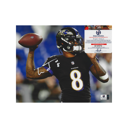 Lamar Jackson autographed Baltimore Ravens framed photo, additional product image