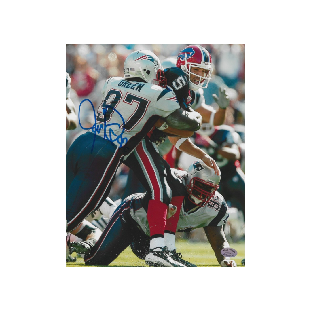 Jarvis Green autographed framed Patriots 8x10 photograph, third listing image
