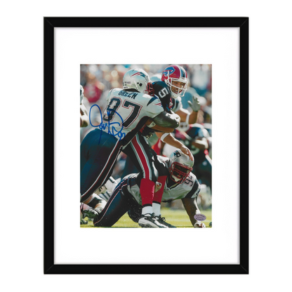 Jarvis Green New England Patriots autographed framed 8x10 football photo, product image 1