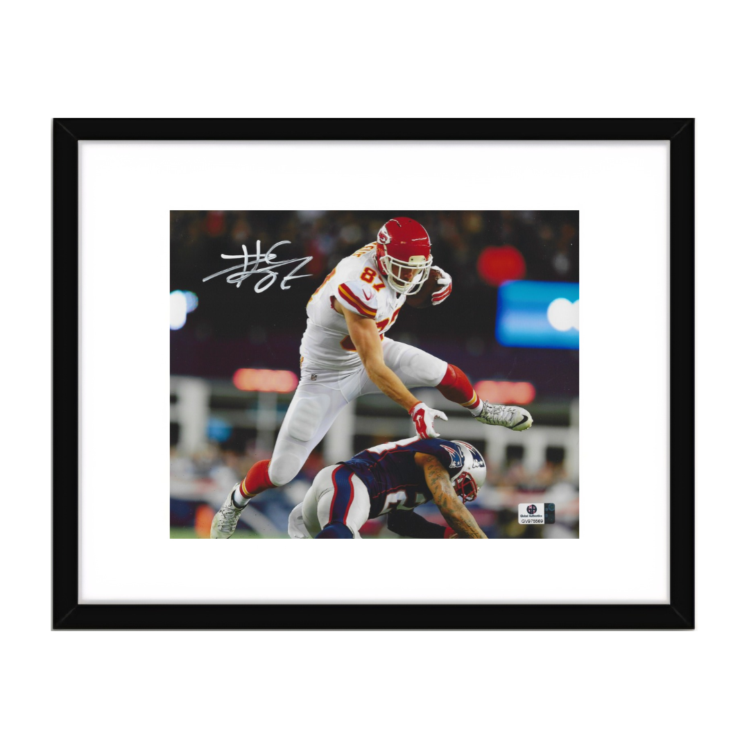 Travis Kelce Kansas City Chiefs autographed framed 8x10 photo, Global Authentics GV975569