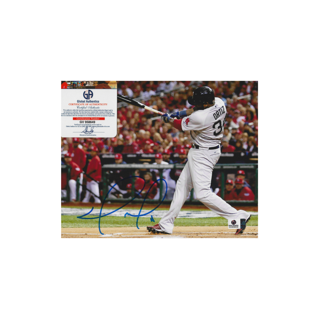 David Ortiz Boston Red Sox Autographed 8x10 Photo With COA - Fan Freaks