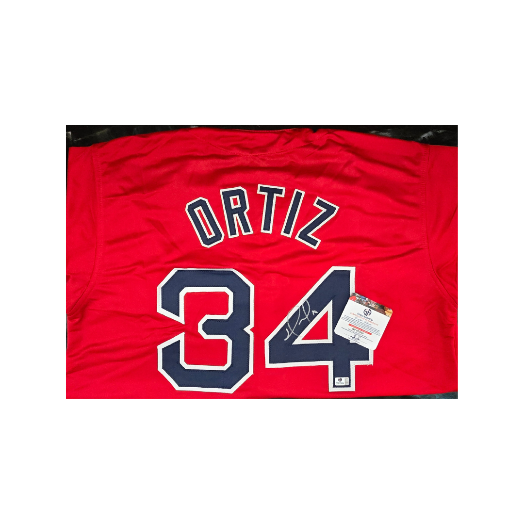 David Ortiz Boston Red Sox Autographed Custom Baseball Jersey With COA - Fan Freaks