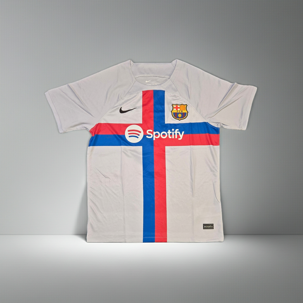 Robert Lewandowski FC Barcelona Autographed 2022-23 Nike Third Jersey coa