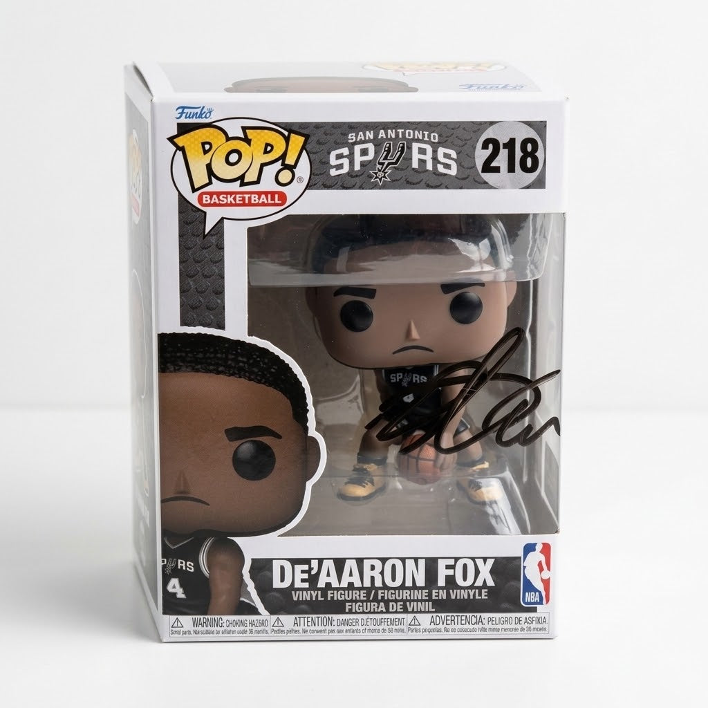 De'Aaron Fox Signed Sacramento Kings Funko Pop W/COA