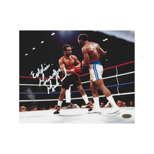 EDDIE MUSTAFA MUHAMMAD AUTOGRAPHED 8X10 PHOTO BOXING WITH COA