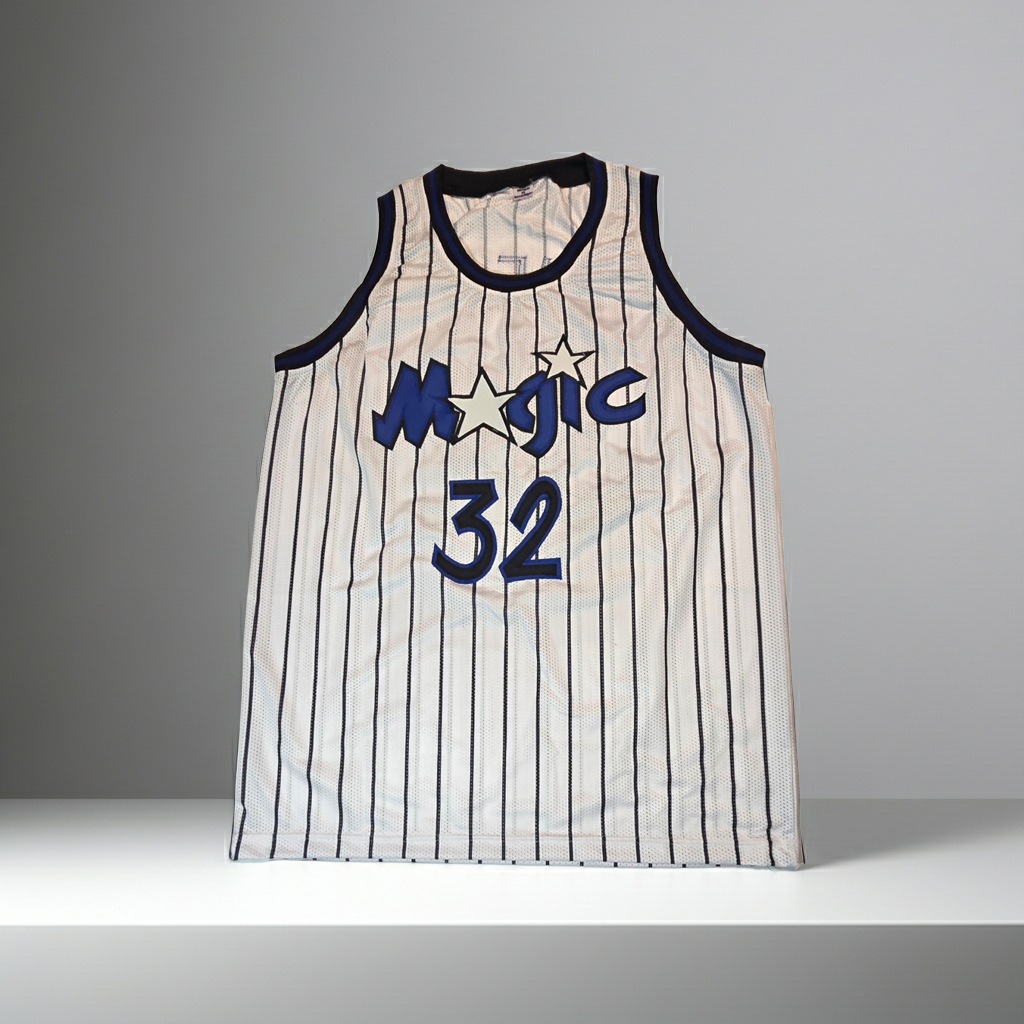 Shaquille O'Neal Orlando Magic Autographed Custom Basketball Jersey coa