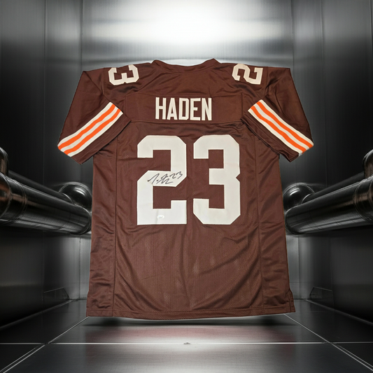 Joe Haden of the Cleveland Browns signed football jersey JSA COA (XL)