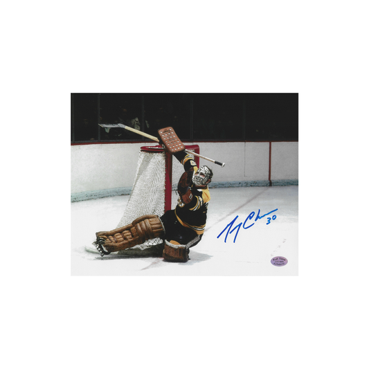 Gerry Cheevers Boston Bruins Autographed 8x10 Photo coa - Fan Freaks