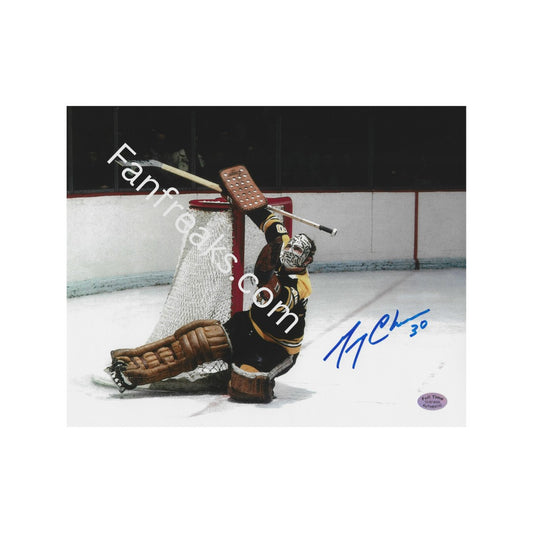 Gerry Cheevers Boston Bruins Autographed 8x10 Photo Reprint - Fan Freaks
