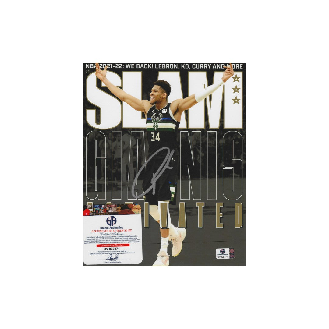 Giannis Antetokounmpo Milwaukee Bucks Autographed 8x10 Photo With COA - Fan Freaks
