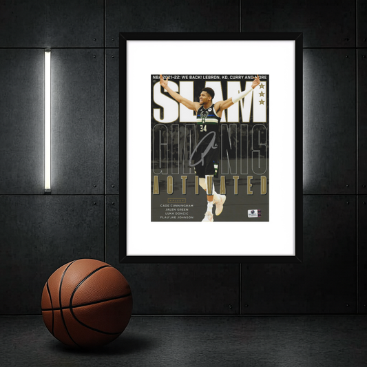 Giannis Antetokounmpo Milwaukee Bucks Autographed 8x10 Photo With COA W/Frame