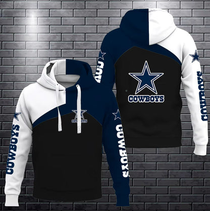Men's NFL Sideline Athletic Stack performance pullover hoodie, additional style photograph