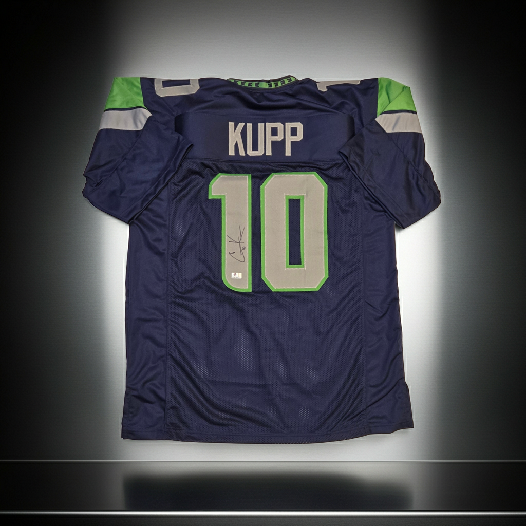 Cooper Kupp Seattle Seahawks Autographed Home Football Jersey coa