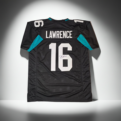 Trevor Lawrence Jacksonville Jaguars autographed football jersey with COA