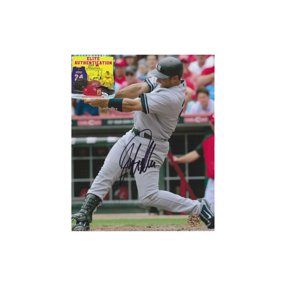 JORGE POSADA SIGNED 8X10 PHOTO NEW YORK YANKEES With COA - Fan Freaks