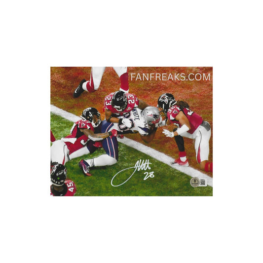 James White New England Patriots Autographed 8x10 Photo Reprint - Fan Freaks