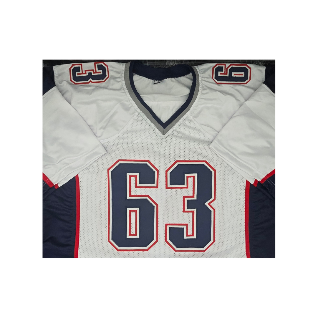 Joe Andruzzi New England Patriots Autographed Custom Football Jersey With COA - Fan Freaks