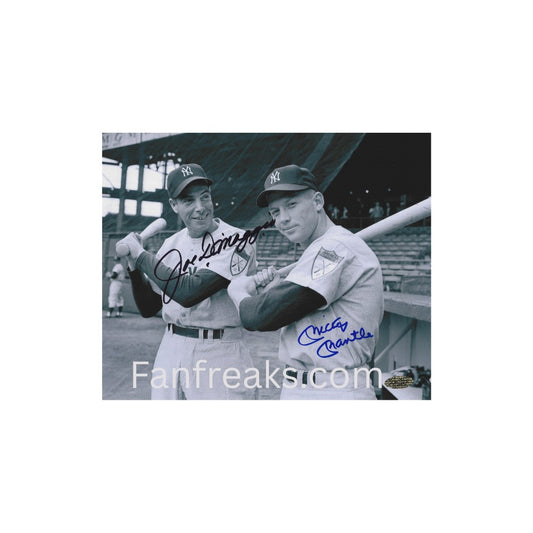 Joe DiMaggio And Mickey Mantle Yankees 8x10 Reprint - Fan Freaks