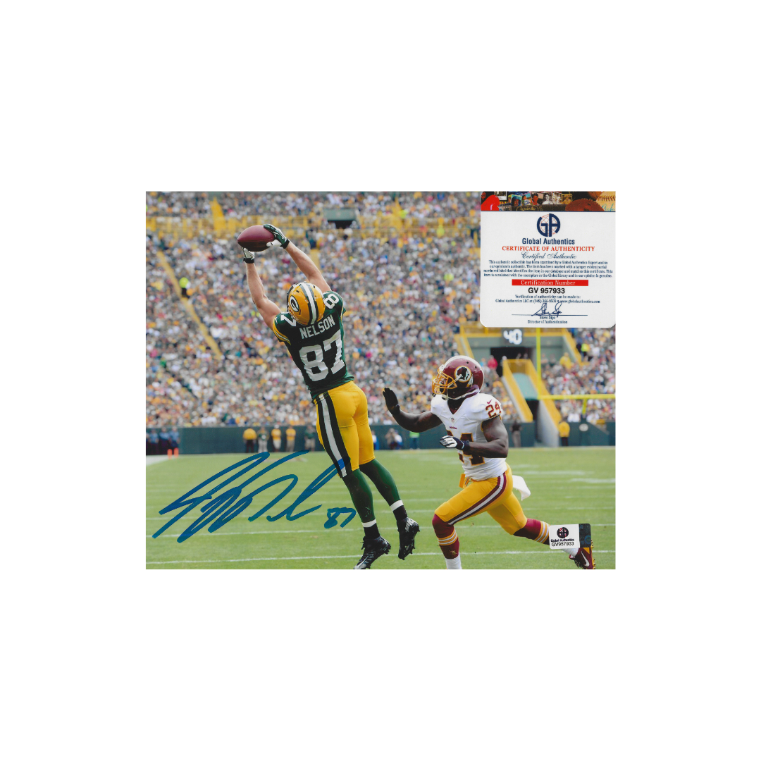 Jordy Nelson Green Bay Packers Autographed 8x10 Photo With COA - Fan Freaks