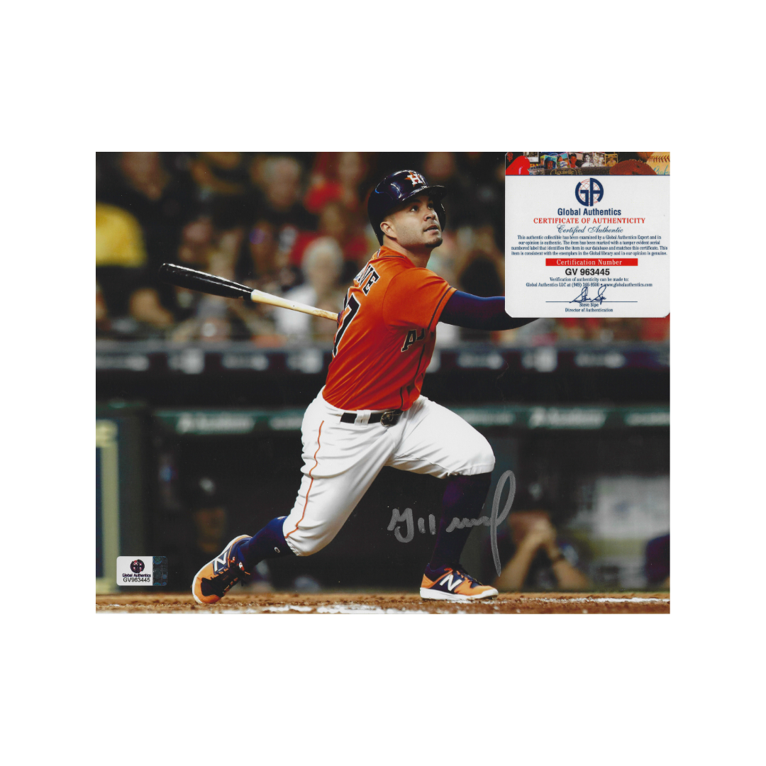Jose Altuve Houston Astros Autographed 8x10 Photo With COA - Fan Freaks