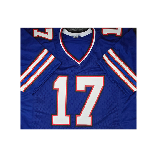 Josh Allen Buffalo Bills Autographed Custom Football Jersey With COA - Fan Freaks