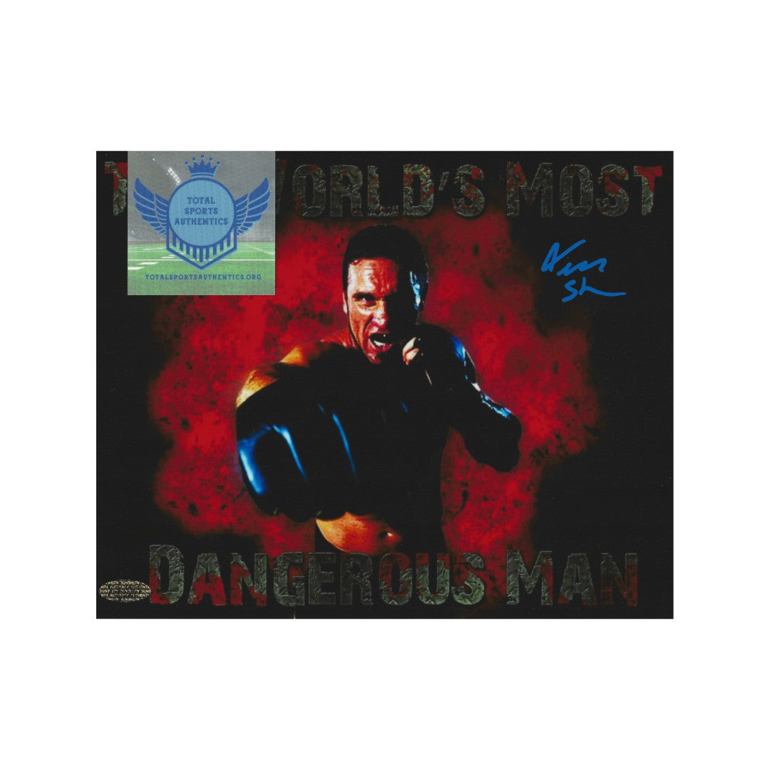 KEN SHAMROCK AUTOGRAPHED 8X10 PHOTO WORLDS MOST DANGEROUS MAN COA