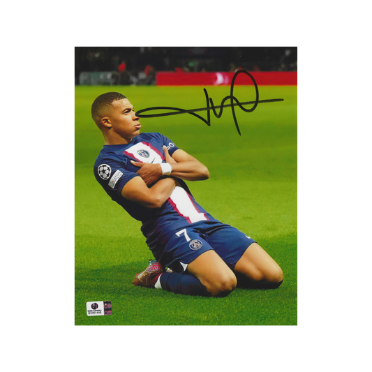 Kylian Mbappé Paris Saint-Germain Autographed 8x10 Photo With COA - Fan Freaks